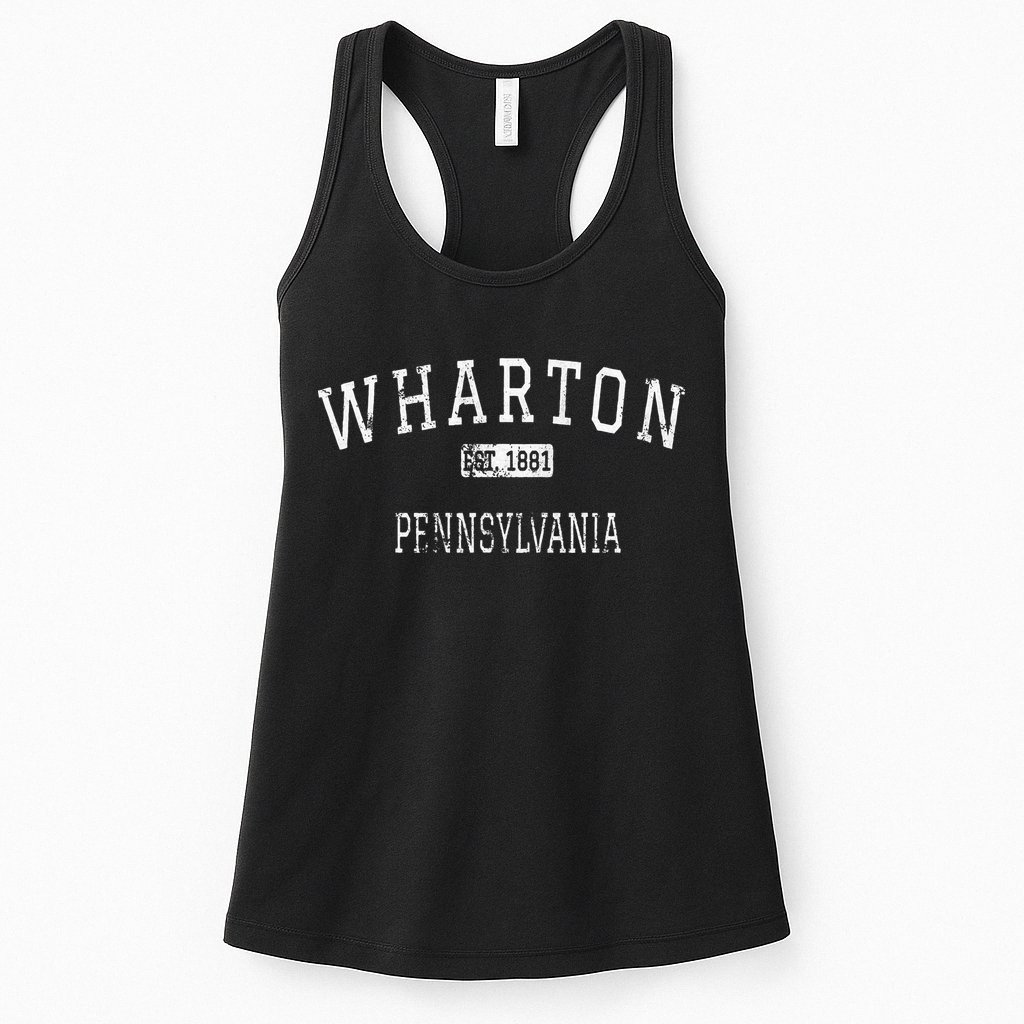 Wharton Pennsylvania Potter County Pa Vintage Womens Tank Top