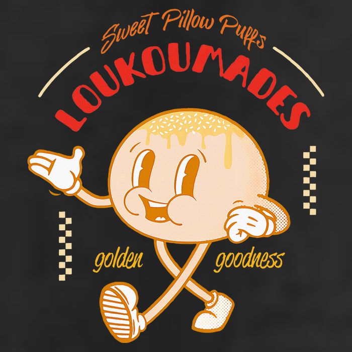 Weet Pillow Purrs Loukoumades Golden Goodness 7 Panel Mesh Trucker Snapback Hat