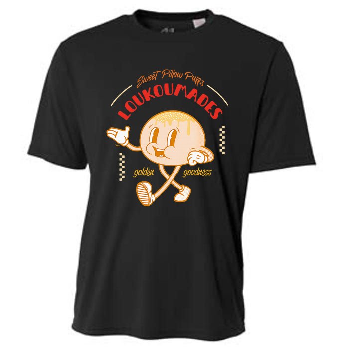 Weet Pillow Purrs Loukoumades Golden Goodness Cooling Performance Crew T-Shirt