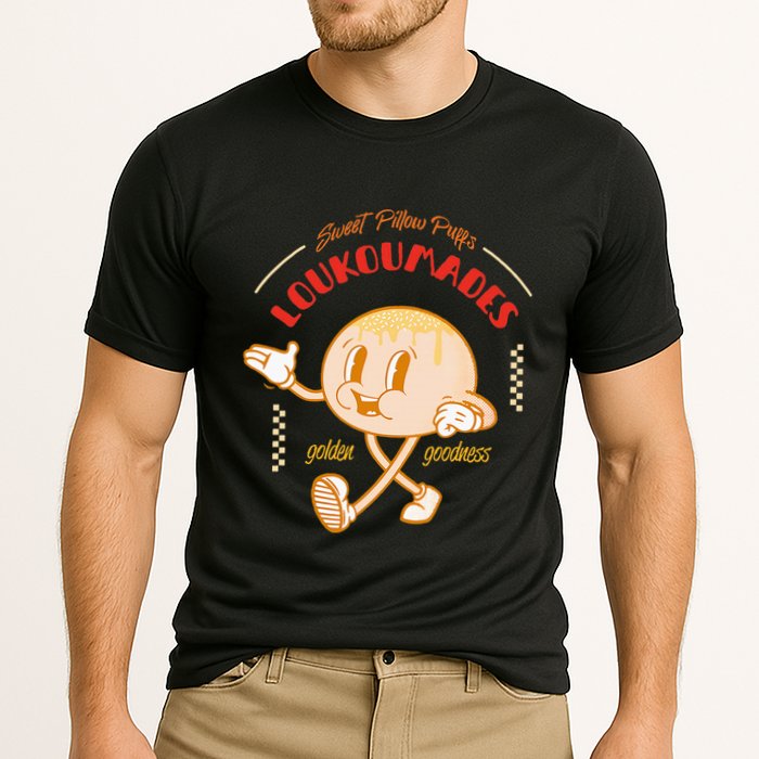 Weet Pillow Purrs Loukoumades Golden Goodness Cooling Performance Crew T-Shirt