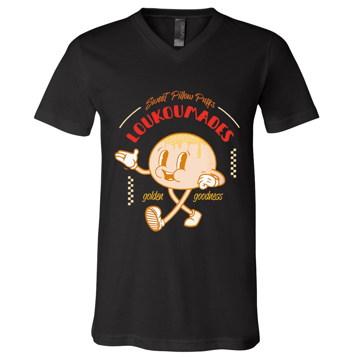 Weet Pillow Purrs Loukoumades Golden Goodness V-Neck T-Shirt