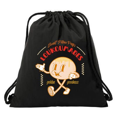 Weet Pillow Purrs Loukoumades Golden Goodness Drawstring Bag