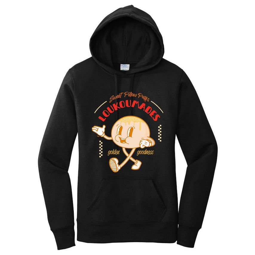 Weet Pillow Purrs Loukoumades Golden Goodness Women's Pullover Hoodie
