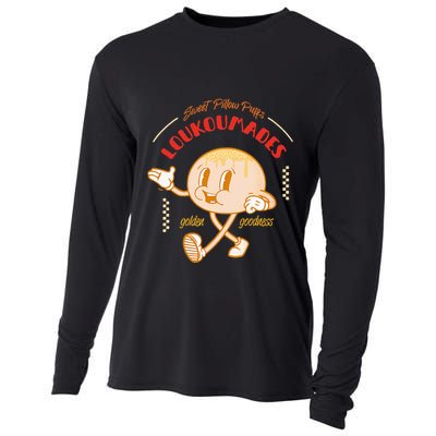 Weet Pillow Purrs Loukoumades Golden Goodness Cooling Performance Long Sleeve Crew