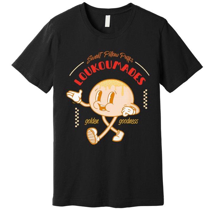 Weet Pillow Purrs Loukoumades Golden Goodness Premium T-Shirt