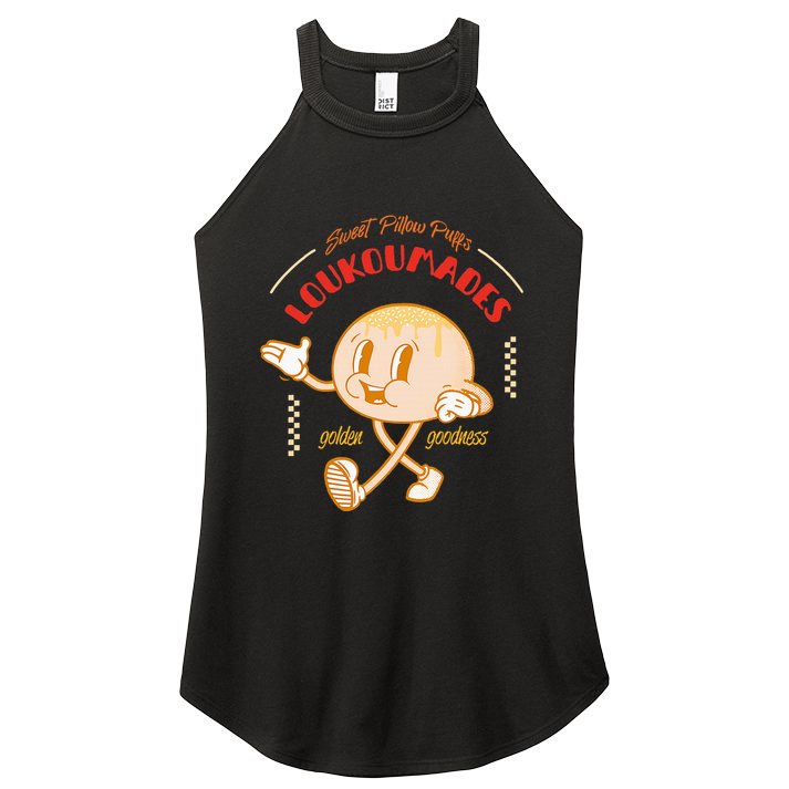 Weet Pillow Purrs Loukoumades Golden Goodness Women's Perfect Tri Rocker Tank