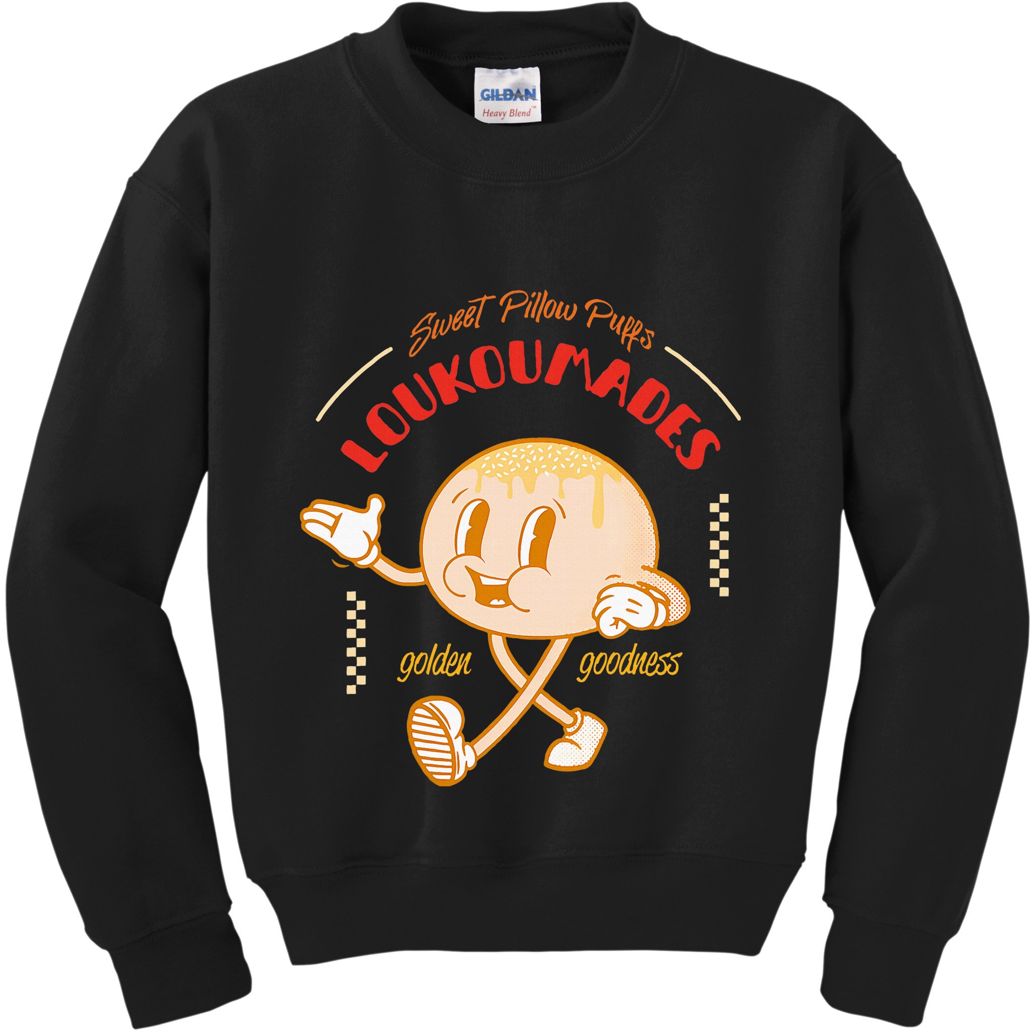 Weet Pillow Purrs Loukoumades Golden Goodness Kids Sweatshirt