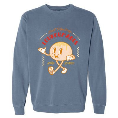 Weet Pillow Purrs Loukoumades Golden Goodness Garment-Dyed Sweatshirt