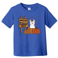 Westie Pumpkin Patch Dog Lovers Thanksgiving Halloween Gift Toddler T-Shirt