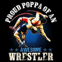 Wrestling Proud Poppa Of An Awesome Wrestler Backside City Backpack