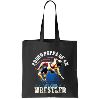 Wrestling Proud Poppa Of An Awesome Wrestler Backside Bag
