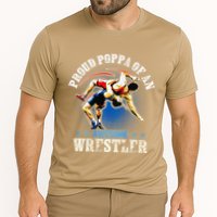 Wrestling Proud Poppa Of An Awesome Wrestler Backside Cooling Performance Crew T-Shirt