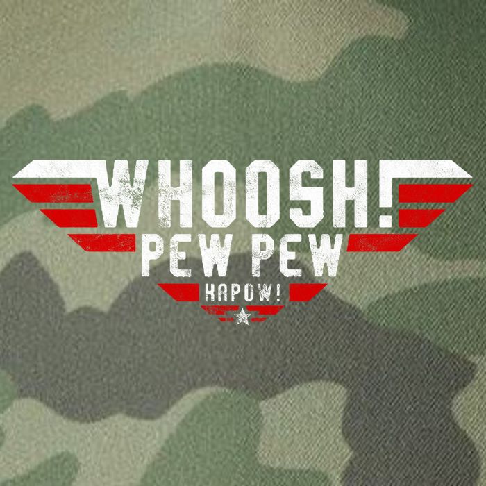 Whoosh! Pew Pew Funny Logo Legacy Tie Dye Trucker Hat