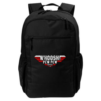 Whoosh! Pew Pew Funny Logo Backpack