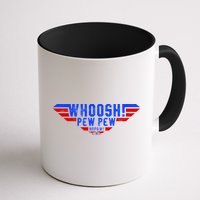 Whoosh! Pew Pew Funny Logo Mug