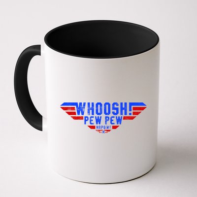 Whoosh! Pew Pew Funny Logo Mug