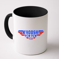 Whoosh! Pew Pew Funny Logo Mug