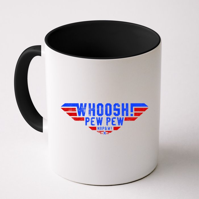 Whoosh! Pew Pew Funny Logo Mug