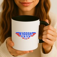 Whoosh! Pew Pew Funny Logo Mug