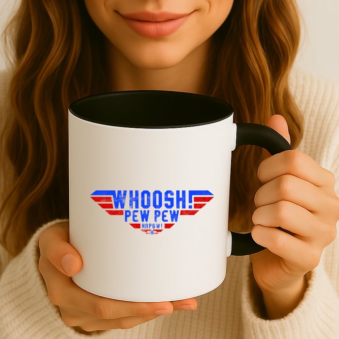 Whoosh! Pew Pew Funny Logo Mug