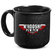 Whoosh! Pew Pew Funny Logo 15oz Campfire Ceramic Mug