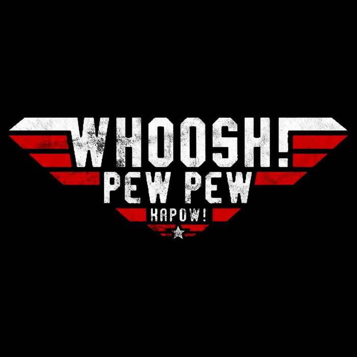 Whoosh! Pew Pew Funny Logo Youth Performance Sprint T-Shirt