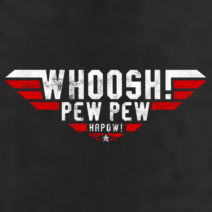 Whoosh! Pew Pew Funny Logo 25L Jumbo Tote