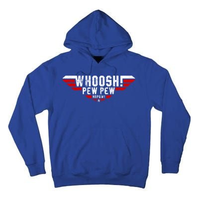 Whoosh! Pew Pew Funny Logo Tall Hoodie