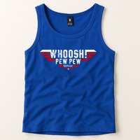 Whoosh! Pew Pew Funny Logo Tank Top