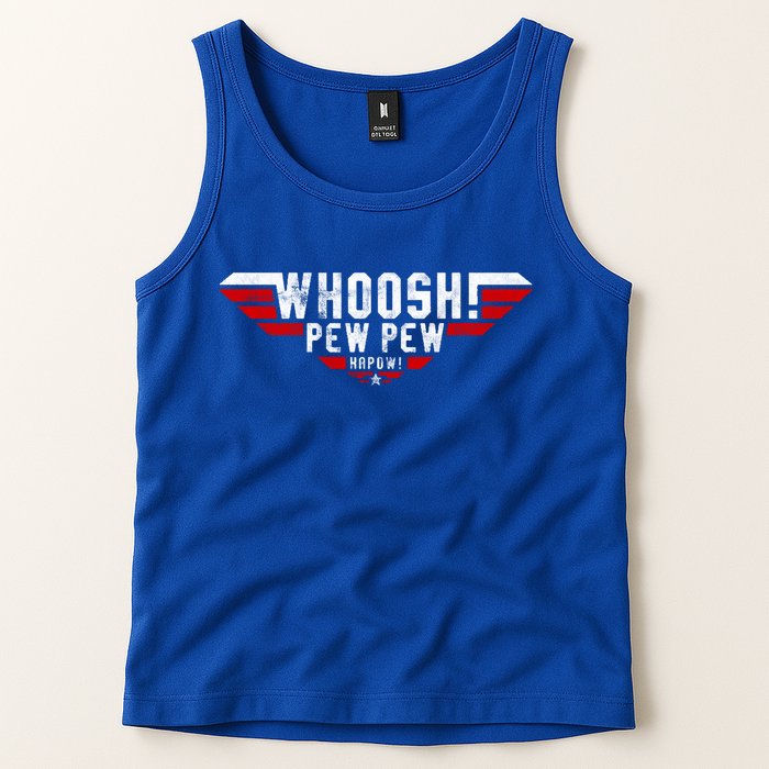 Whoosh! Pew Pew Funny Logo Tank Top