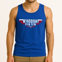 Whoosh! Pew Pew Funny Logo Tank Top