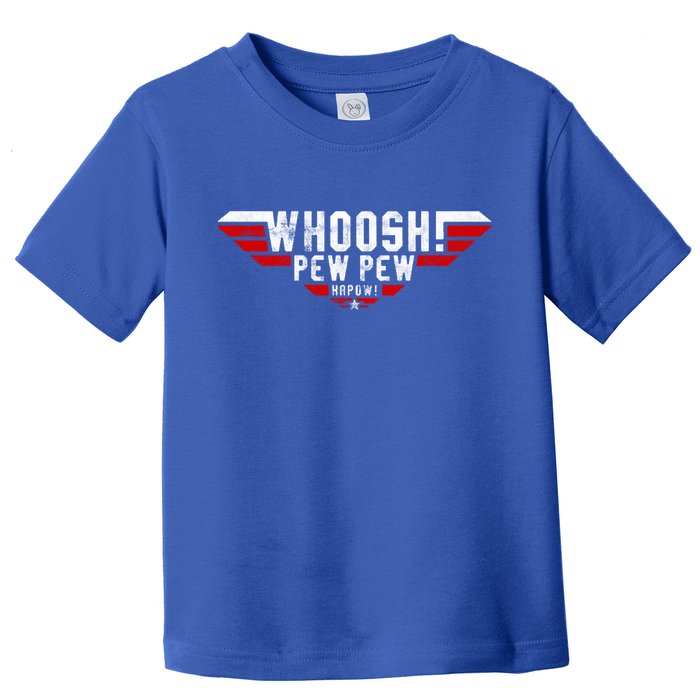 Whoosh! Pew Pew Funny Logo Toddler T-Shirt