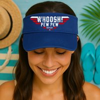 Whoosh! Pew Pew Funny Logo Visor
