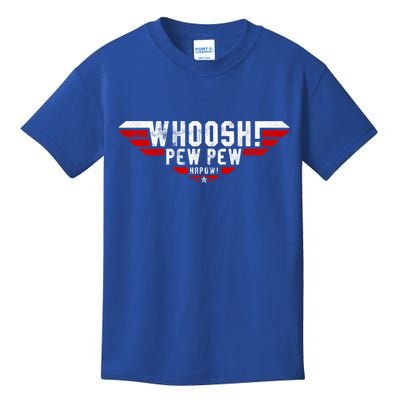 Whoosh! Pew Pew Funny Logo Kids T-Shirt