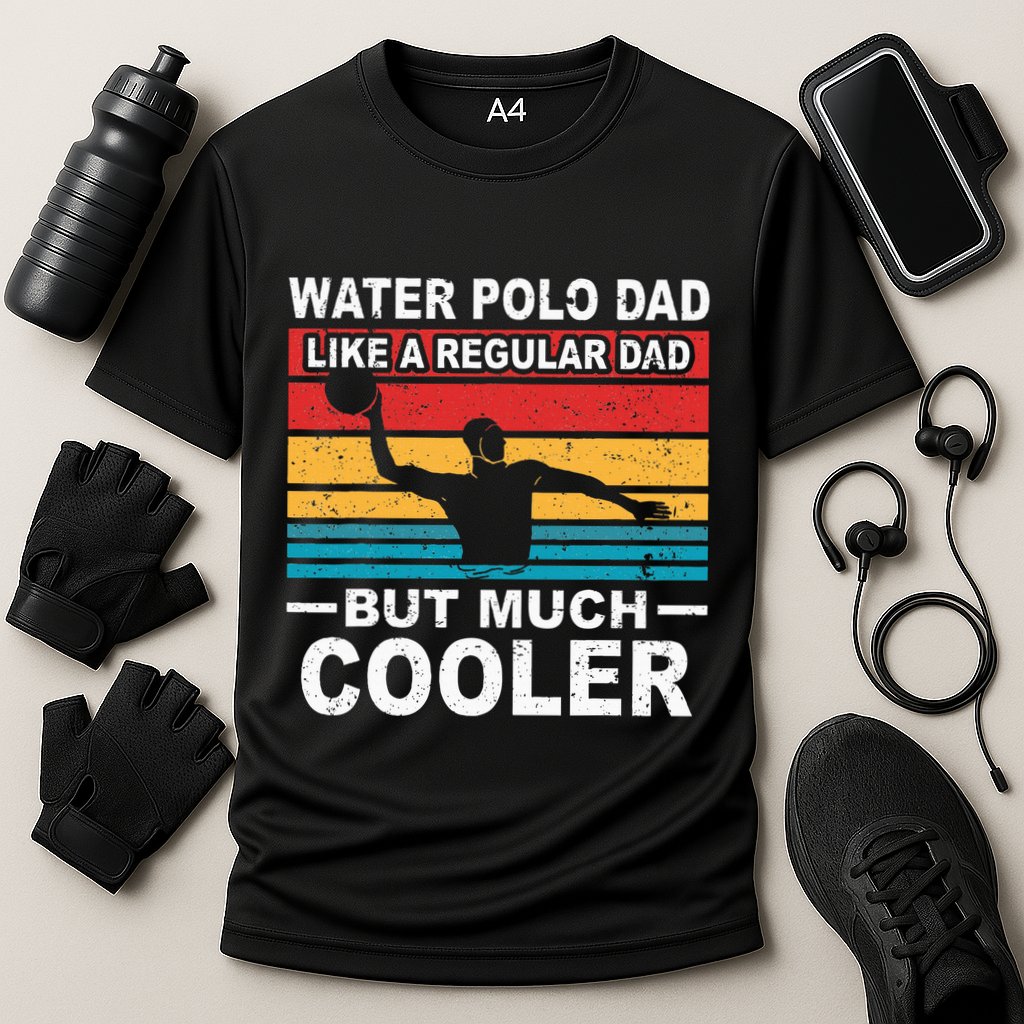 Water Polo Player Father Water Polo Sport Dad Cooling Performance Crew T-Shirt