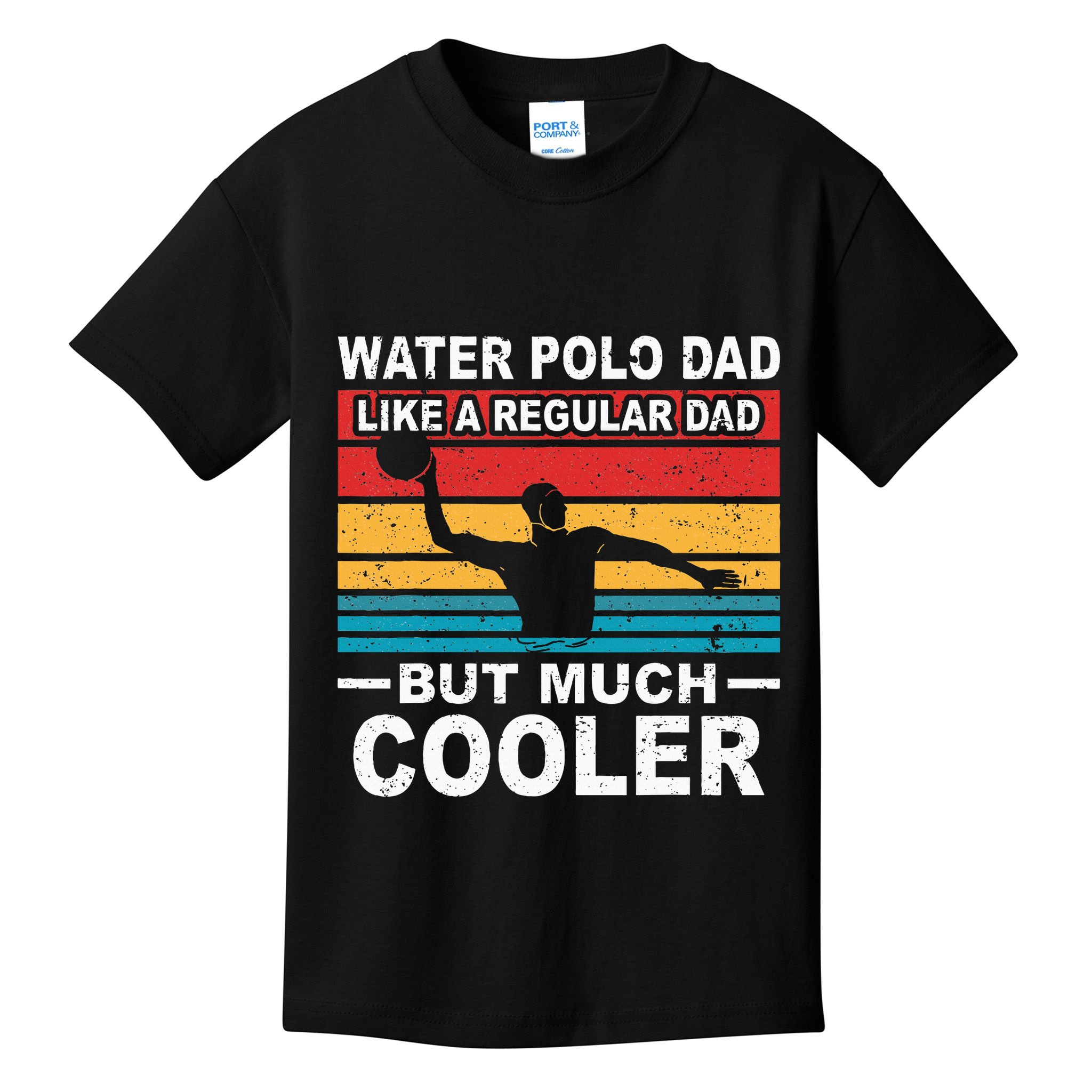 Water Polo Player Father Water Polo Sport Dad Kids T-Shirt