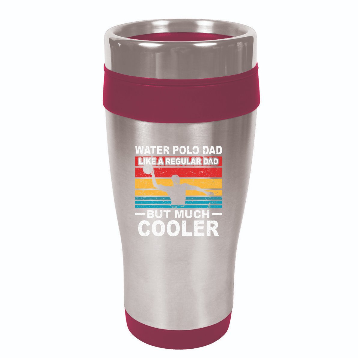 Water Polo Player Father Water Polo Sport Dad 16oz Travel Tumbler