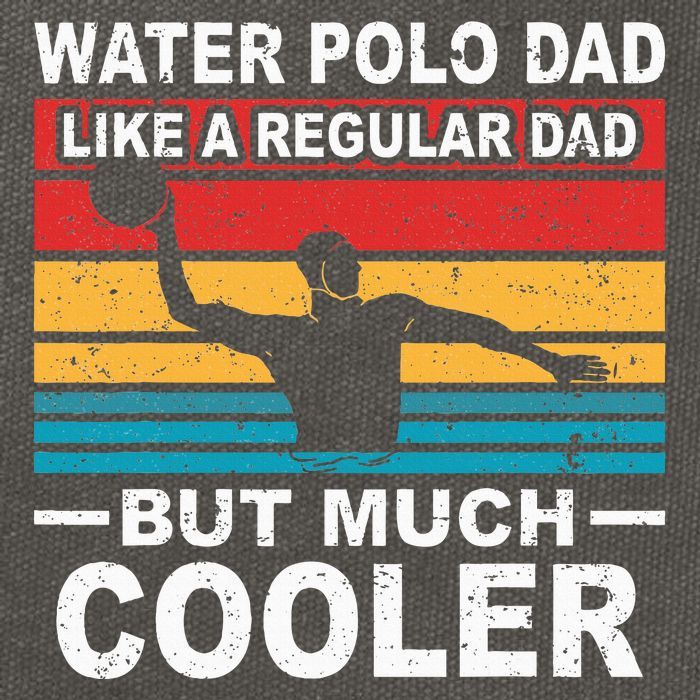 Water Polo Player Father Water Polo Sport Dad Cotton Canvas Backpack