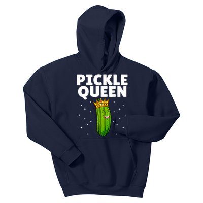 Women Pickle Queen Girl Cucumber Pickle Lover Gift Kids Hoodie