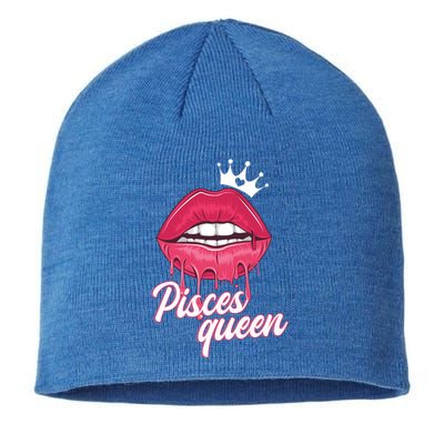 Wo Pisces Queen Pisces Zodiac Sign Gift Sustainable Beanie