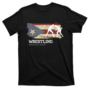 Wrestling Puerto Rico Combat Sports Player Wrestling T-Shirt