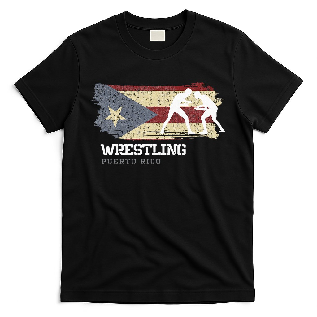 Wrestling Puerto Rico Combat Sports Player Wrestling T-Shirt