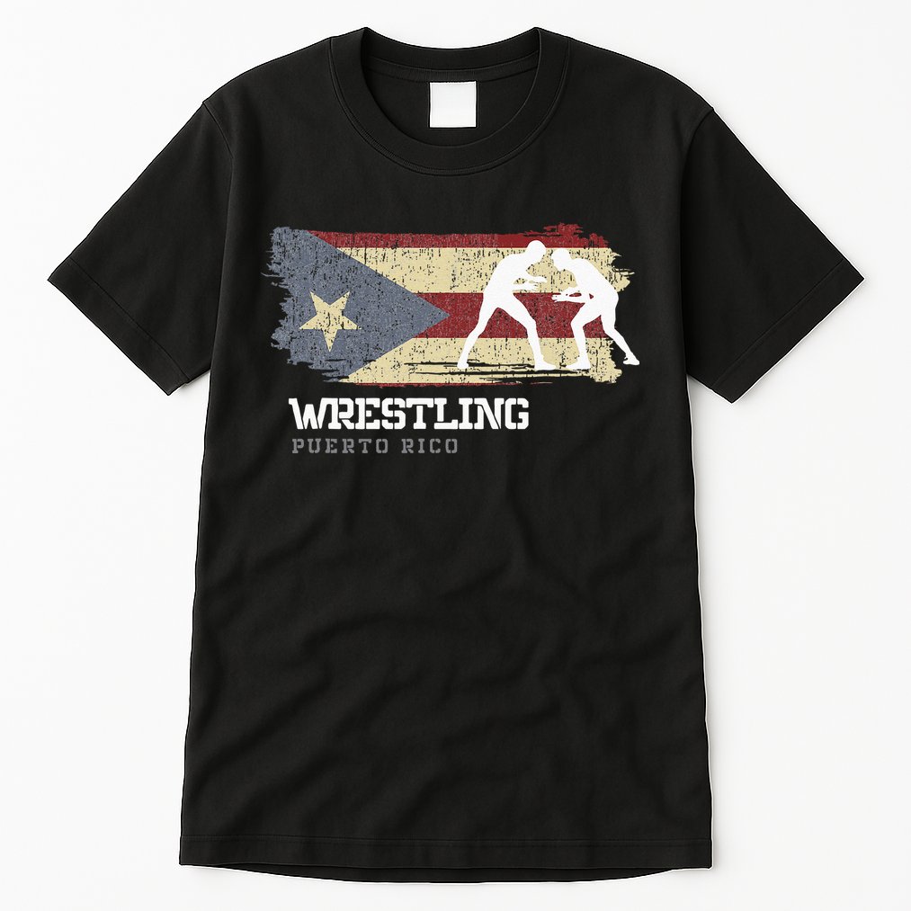 Wrestling Puerto Rico Combat Sports Player Wrestling Tall T-Shirt