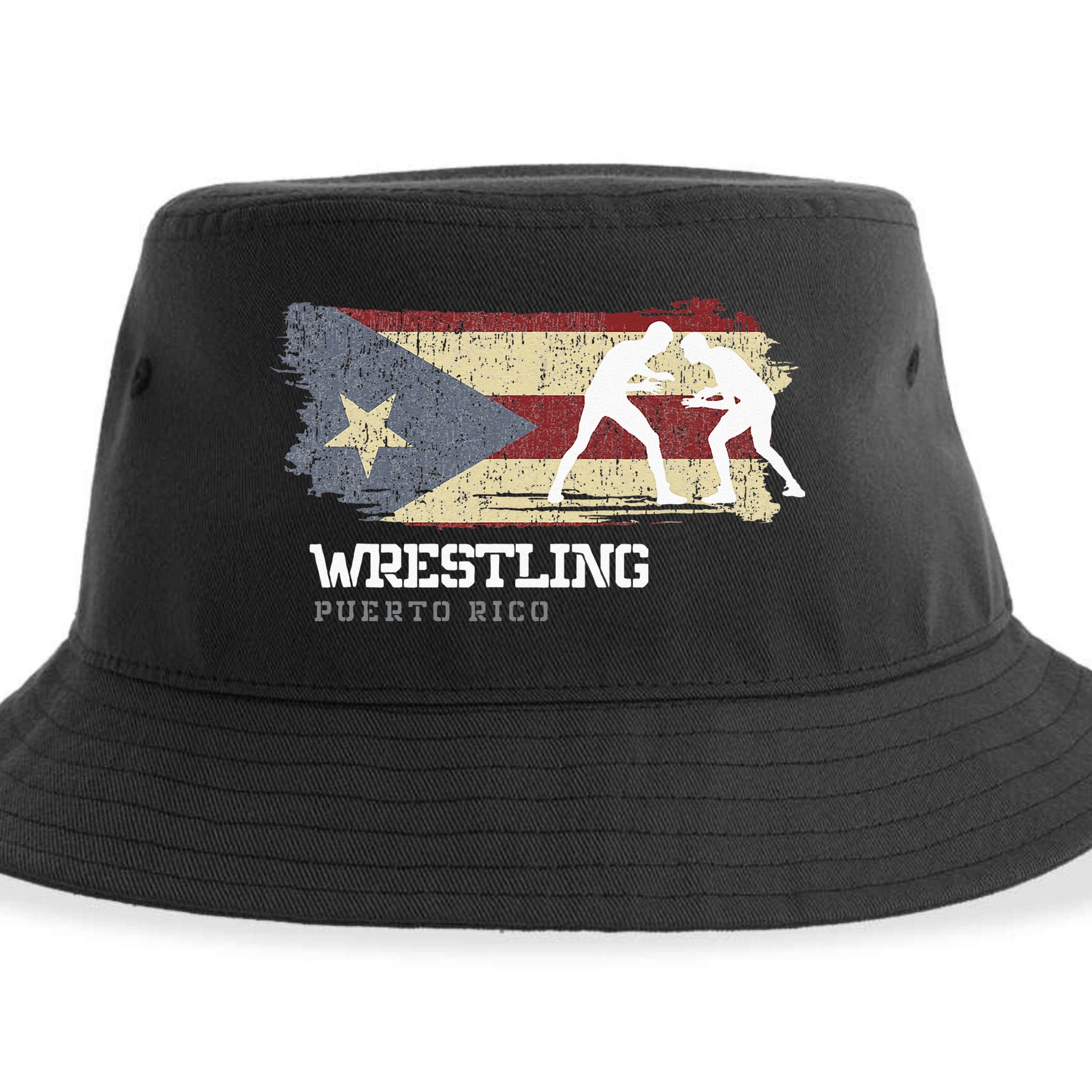 Wrestling Puerto Rico Combat Sports Player Wrestling Sustainable Bucket Hat