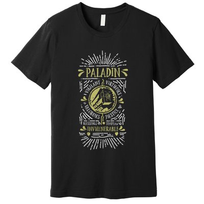 Wow Paladin Role Playing Gamer Premium T-Shirt
