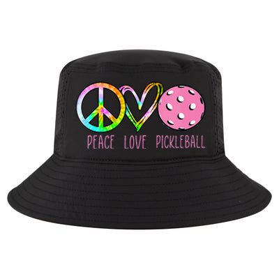 Womens Pickleball Retired Ladies Peace Love Pickleball Cool Comfort Performance Bucket Hat