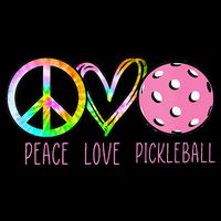 Womens Pickleball Retired Ladies Peace Love Pickleball Impact Tech Backpack