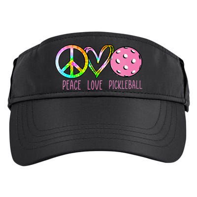 Womens Pickleball Retired Ladies Peace Love Pickleball Adult Drive Performance Visor