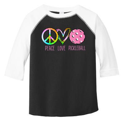 Womens Pickleball Retired Ladies Peace Love Pickleball Toddler Fine Jersey T-Shirt