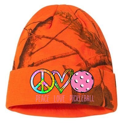 Womens Pickleball Retired Ladies Peace Love Pickleball Kati Licensed 12" Camo Beanie